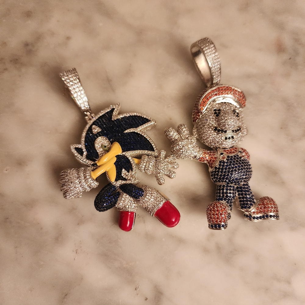 Assorted Rhinestone Pendants - Picture 6 of 7
